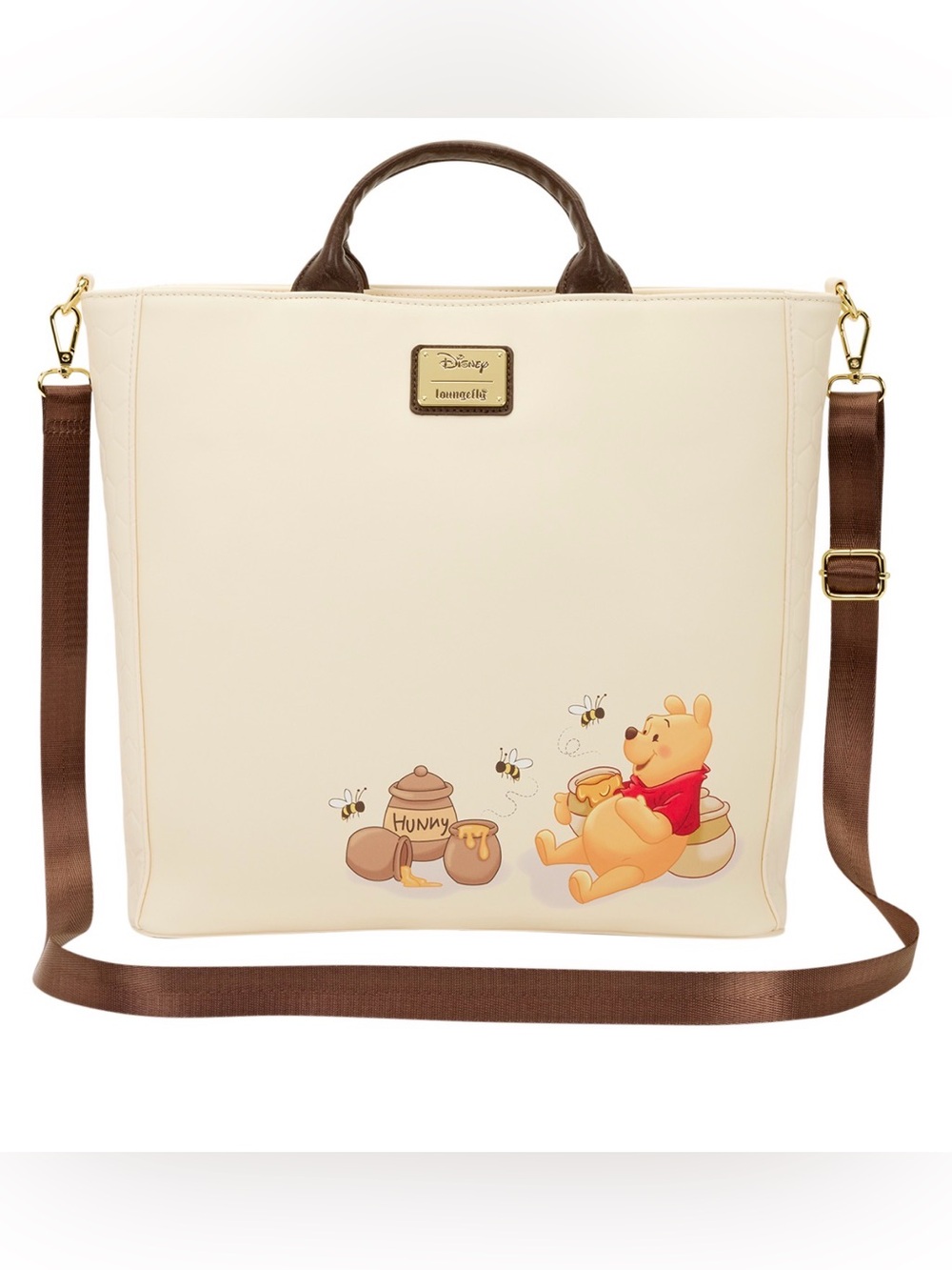 Winnie the Pooh Hundred Acre Wood Tote Pin Trader Crossbody Bag NEW